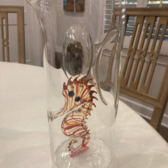 Massimo Lunardon Italian Artisan Glass Pitcher- New in box - Picture 4 of 7